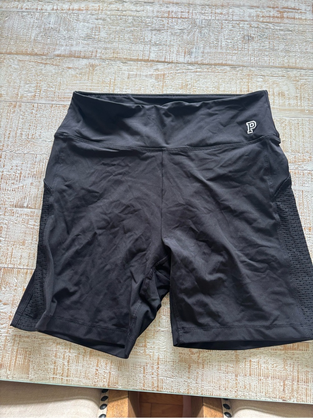 PINK Victoria's Secret Black High-Waist Black Bike Shorts